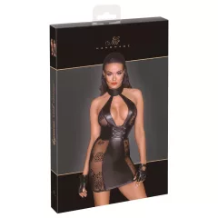 Noir - Lace-Up Mini Dress (Black)