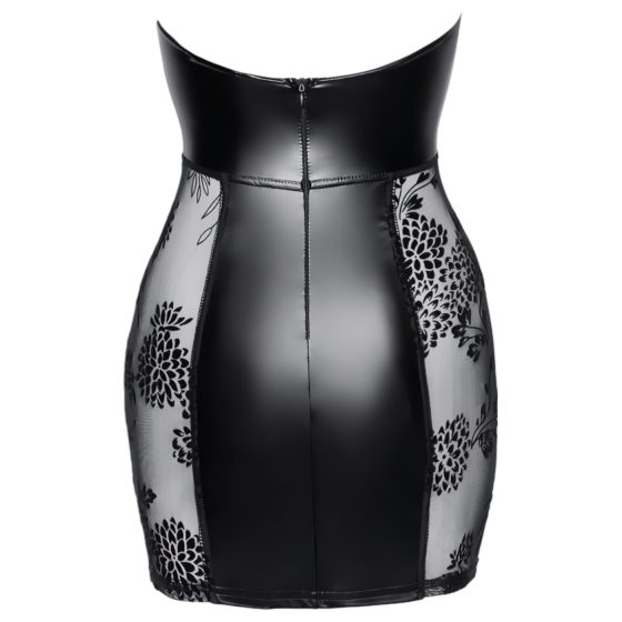 Noir - Lace-Up Mini Dress (Black)