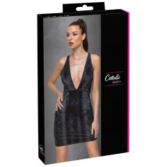 Cottelli Party - Black Snakeskin Print Dress