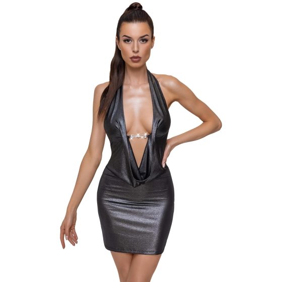 Cottelli Party - Halter Neck Dress (Silver)