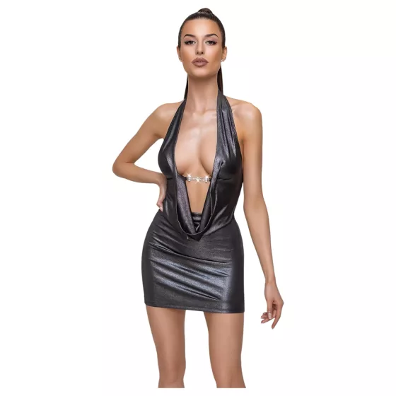 Cottelli Party - Halter Neck Dress (Silver)