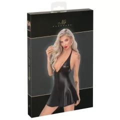 Noir - Black Snakeskin-Print Mini Dress with Top
