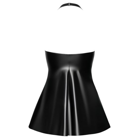 Noir - Black Snakeskin-Print Mini Dress with Top