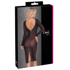 Cottelli Party - Sheer Zipper Dress (Black)