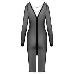 Cottelli Party - Sheer Zipper Dress (Black)