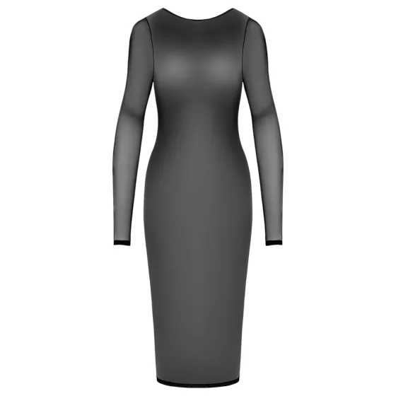 Cottelli Party - Sheer Zipper Dress (Black) - L