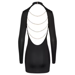 Cottelli - Open-Back Chain Mini Dress (Black)