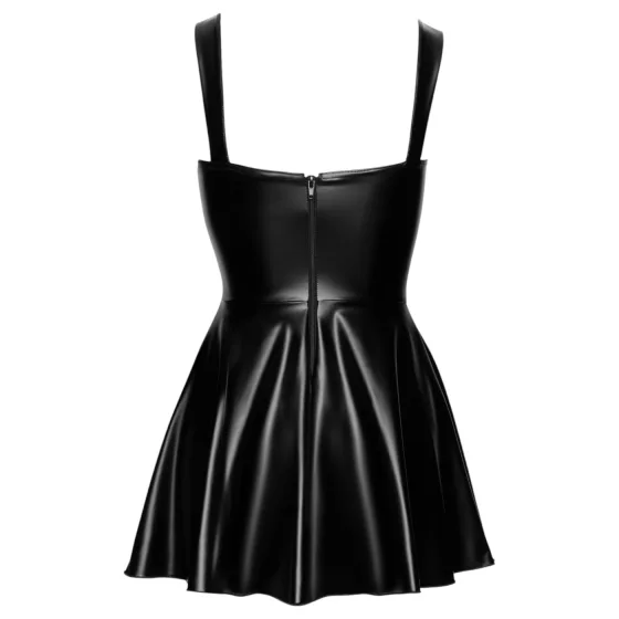 Noir - Front Lace-Up Mini Dress (Black) - M