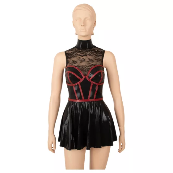 Cottelli - corset-style lace mini dress (black) - XL