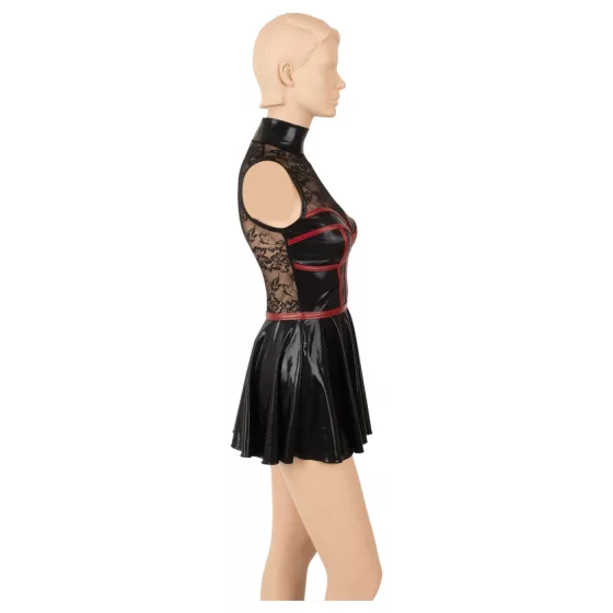 Cottelli - corset-style lace mini dress (black) - XL