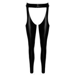 Noir - Glossy Tights - Chaps Style (Black)