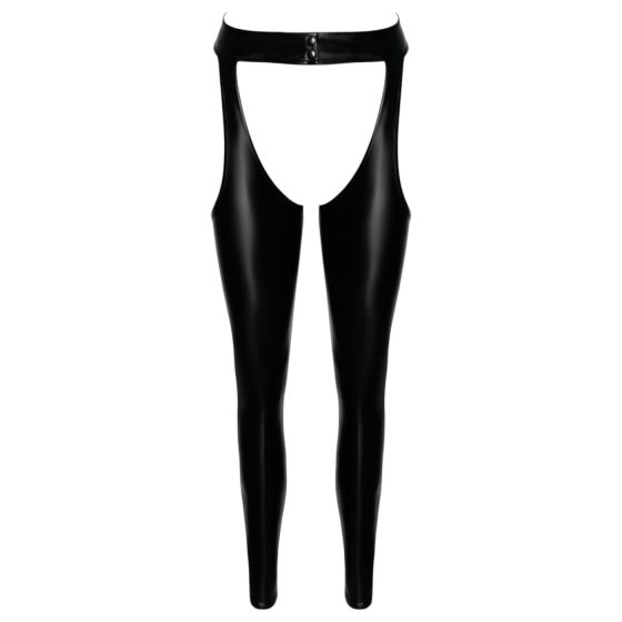 Noir - Glossy Tights - Chaps Style (Black)