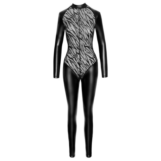 / Noir - tiger stripe-light long jumpsuit (black)