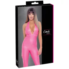 Cottelli Party - Jumpsuit with Deep Back Cutout (Pink)