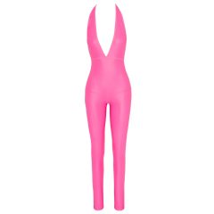 Cottelli Party - jumpsuit with deep back tie (pink)
