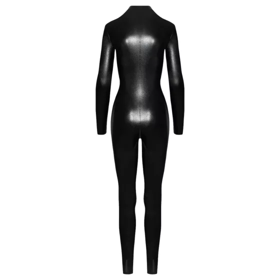 Noir - Black Snake Print Long Jumpsuit