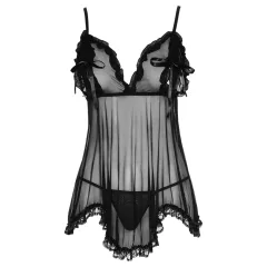Cottelli - Light, Ruffled Babydoll (Black)