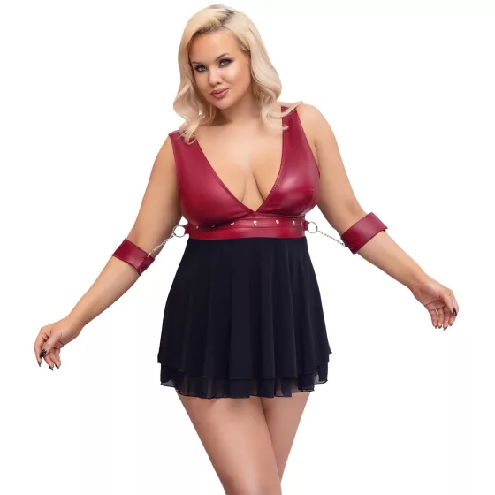 Cottelli Bondage Plus Size - Red Babydoll Lingerie