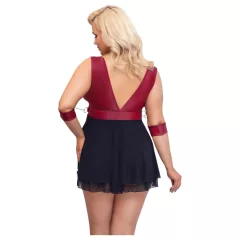 Cottelli Bondage Plus Size - Red Babydoll Lingerie