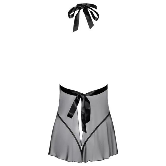 Lace Babydoll with Neck Strap - Kissable (Black) 