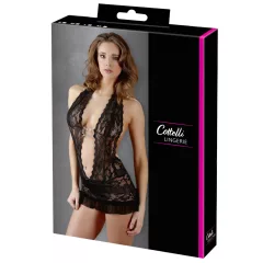 Cottelli - Black Lace Halterneck Mini Dress