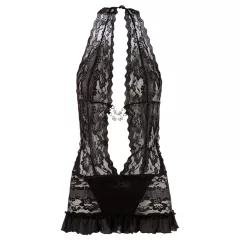 Cottelli - Black Lace Halterneck Mini Dress