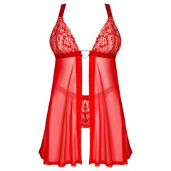 Obsessive Elianes - Lace Babydoll Set (Red)