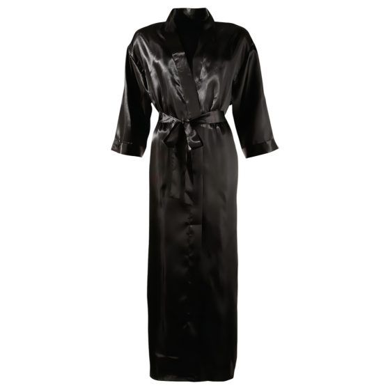 Cottelli - Satin Robe (Black) - L/XL