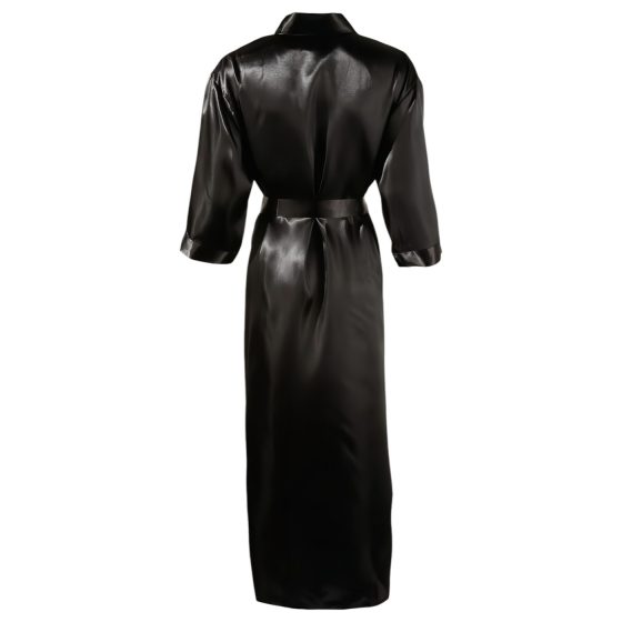 Cottelli - Satin Robe (Black) - L/XL