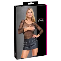 Cottelli - zip-up faux leather mini skirt (black)