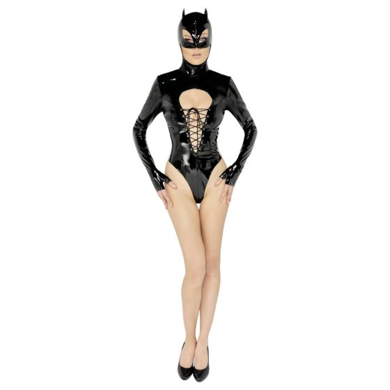 Black Velvet - Long-Sleeve Batwoman Body (Black) - XL