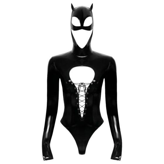 Black Velvet - Long-Sleeve Batwoman Body (Black) - XL