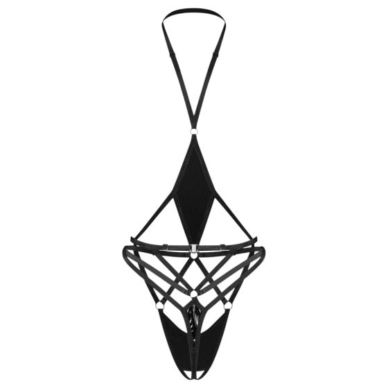 Obsessive Keira Lise - Open Strappy Bodysuit (Black)