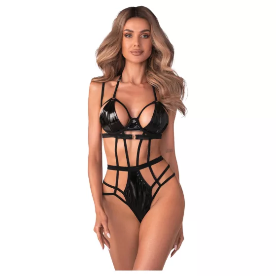 Obsessive Keira - Strappy Bodysuit (Black)