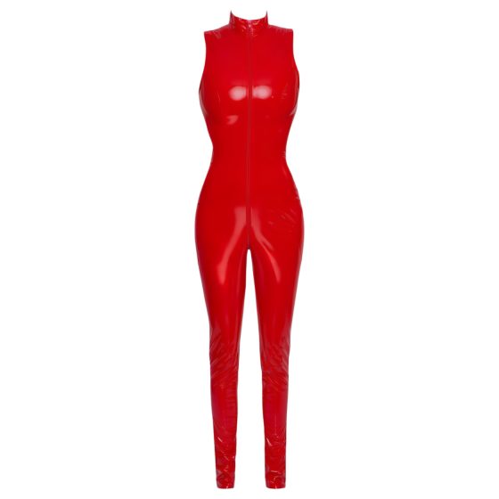 Black Level - Sleeveless Zip Jumpsuit (Red) - L