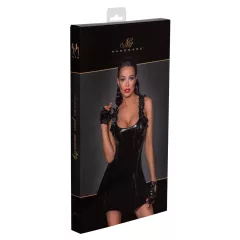 Noir - Ruffled Mini Dress (Black)