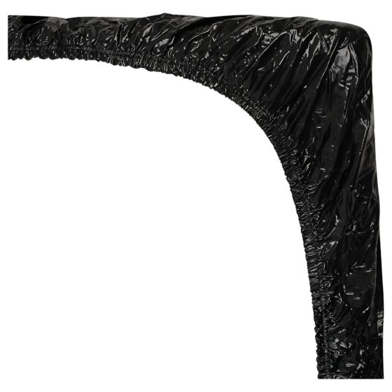 Black Glossy Fitted Sheet - 160x200cm