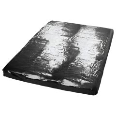 Black Glossy Fitted Sheet - 160x200cm
