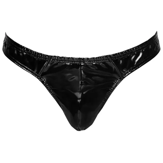 Black Level - Classic, Lacquer Men's Thong (Black) - M