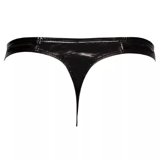 Black Level - Classic, Lacquer Men's Thong (Black) - M