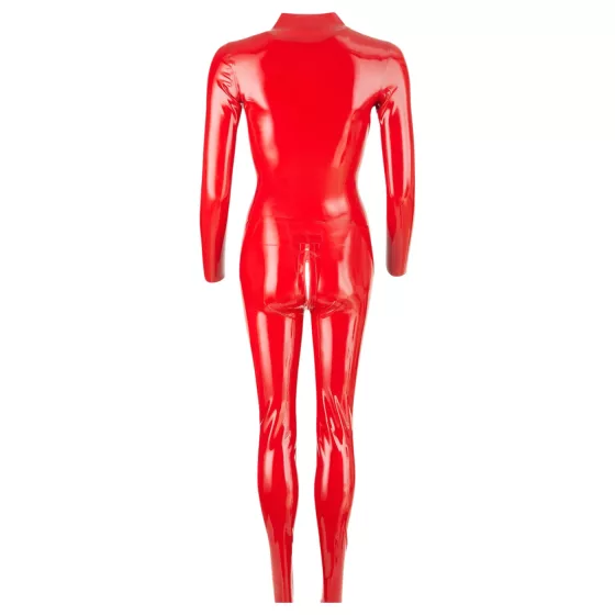 LATEX - Women's Long-Sleeve Jumpsuit (Red) - S