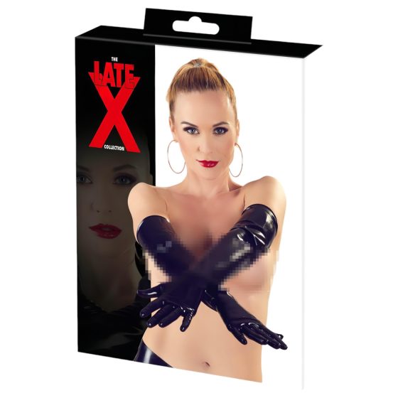 LATEX - Long Unisex Gloves (Black)