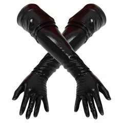 LATEX - Long Unisex Gloves (Black) - XL