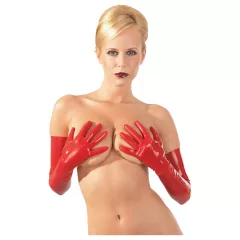 Latex long unisex gloves (red)