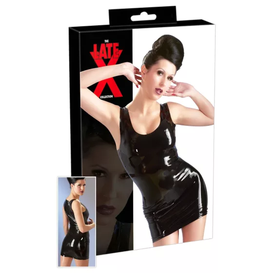 Late X sleeveless mini dress (black) - XL