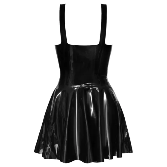 LATEX - Mini Dress with Ruffled Skirt (Black)