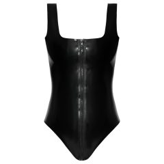 LATEX - Full Zip Latex Bodysuit (Black)