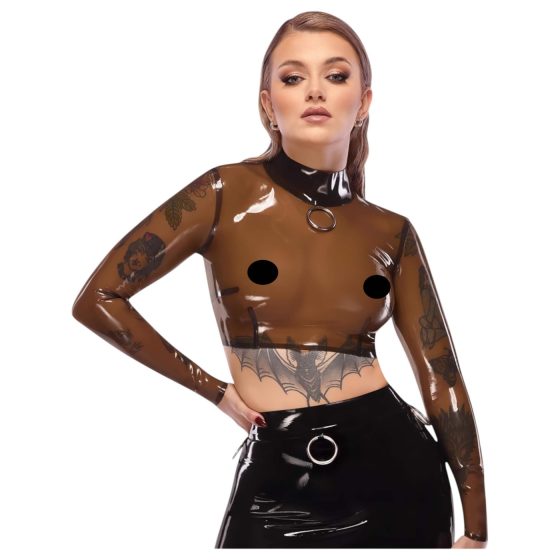 LATEX - transparent latex top (transparent-black)