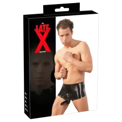 LATEX - Black Boxer & Penis Sleeve Combo