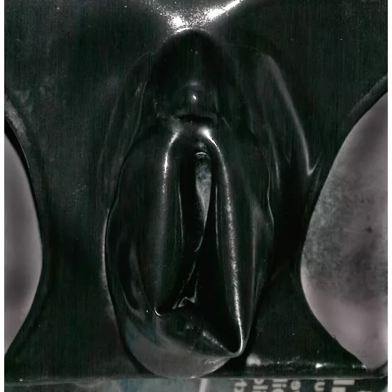 Late X women's knickers with vaginal condom (black) - M